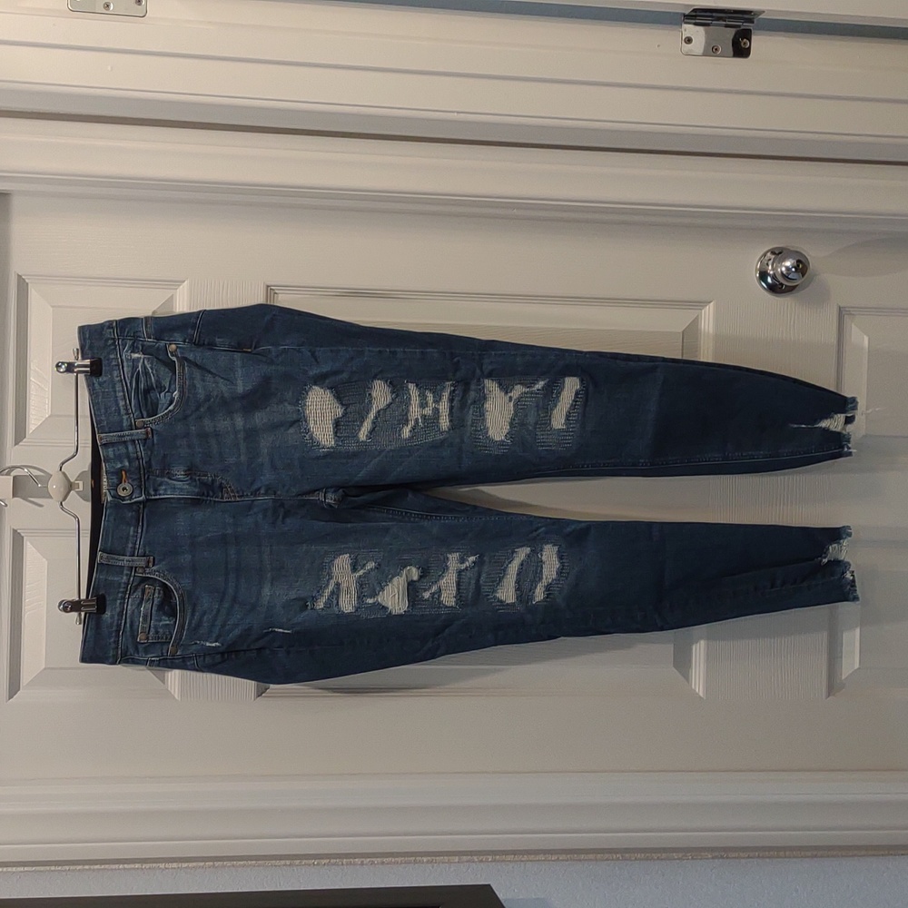Torrid Bombshell Distressed Skinny Jean 14 Tall